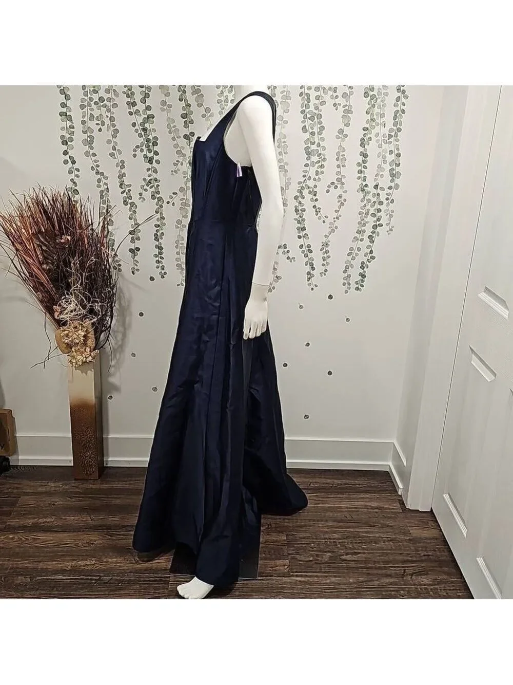 NWOT Alfred Sung Boned Corset Closed-Back Satin Gown Sz 8 - Picture 7 of 10